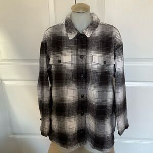Madewell | Plaid Flannel Shirt-Jacket | XL
